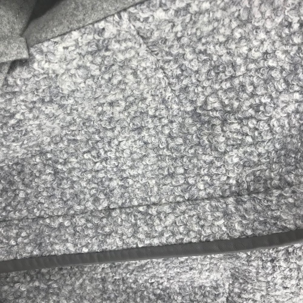 VINCE CAMUTO🌺Grey Belted Boucle Wool Coat NWOT - Picture 9 of 9